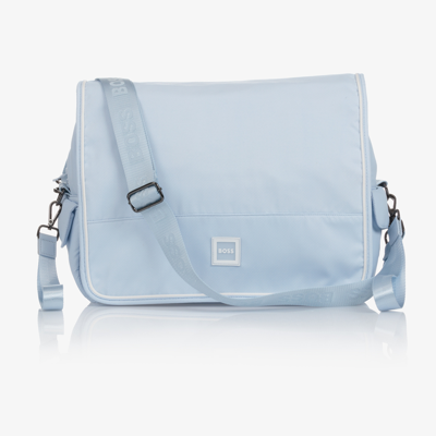 Shop Hugo Boss Boss Pale Blue Changing Bag (37cm)