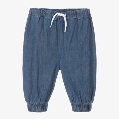 Shop Joyday Blue Chambray Baby Trousers