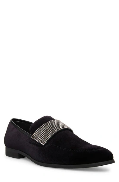 Shop Madden Doxxop Formal Loafer In Black Velvet