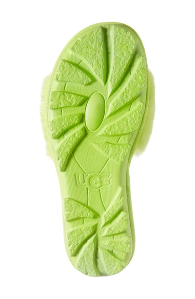 Shop Ugg Cozette Genuine Shearling Slipper In Key Lime