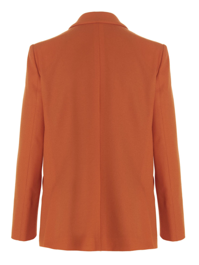 Shop Blazé Milano Cool&easy Blazer Jacket In Orange