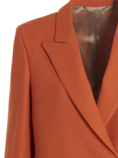 Shop Blazé Milano Cool&easy Blazer Jacket In Orange