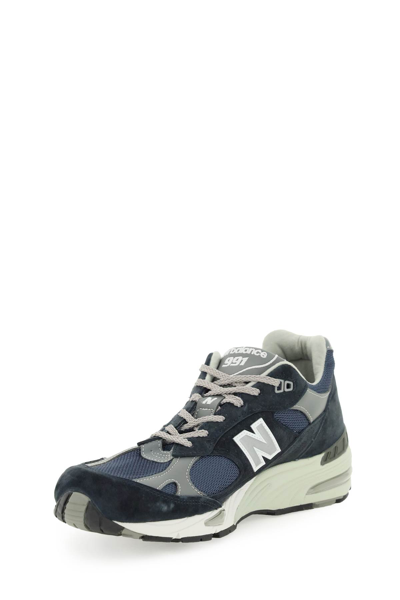 Shop New Balance Made In Uk 991 Sneakers - 40th Anniversary In Navy D (blue)