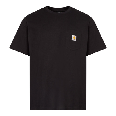 Shop Carhartt Pocket T-shirt In Black