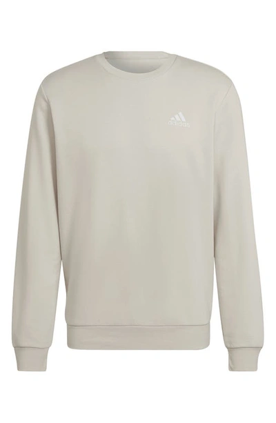 Shop Adidas Originals Feel Cozy Sweatshirt In Alumina/ White