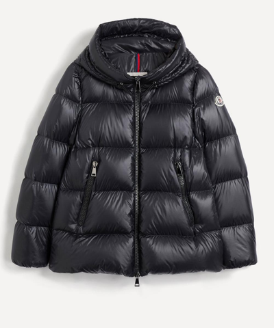 Moncler Seritte Hooded Shell-down Jacket In Black