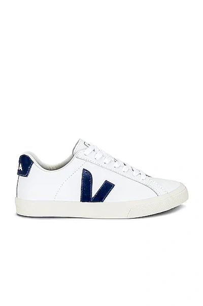 Shop Veja Esplar Sneaker In Extra White & Cobalt