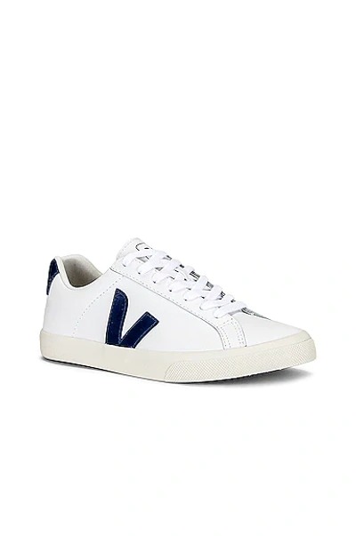 Shop Veja Esplar Sneaker In Extra White & Cobalt