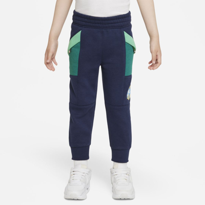 Shop Nike Toddler Great Outdoors Fleece Pants In Midnight Navy