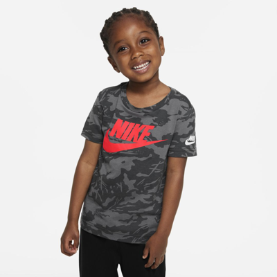 Shop Nike Toddler Camo T-shirt In Smoke Grey