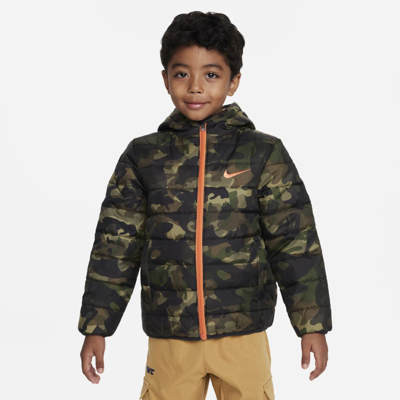 Nike Little Kids' Puffer Jacket In Camo Green | ModeSens