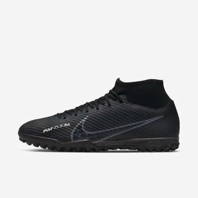 Shop Nike Men's Mercurial Superfly 9 Academy Turf Soccer Shoes In Black