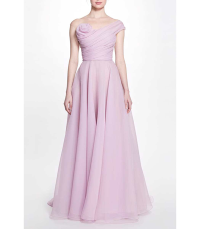 Shop Marchesa Lilac Floral Gown