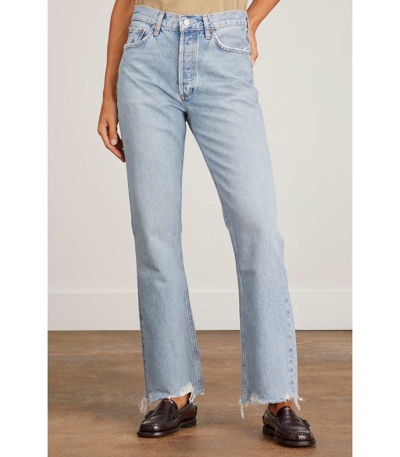 Shop Agolde Relaxed Boot Cut Jean In Curio In Blue