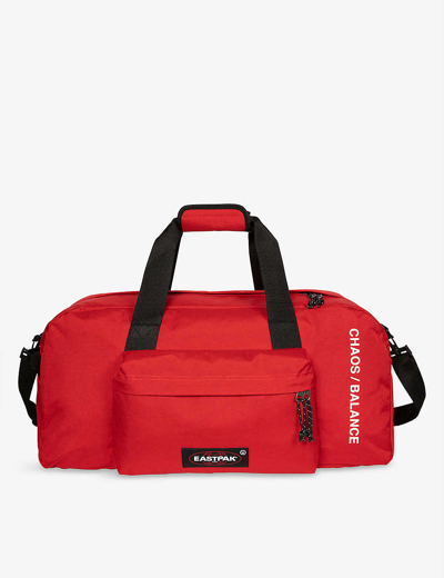 Shop Eastpak X Undercover Stand+ Woven Duffle Bag In Red