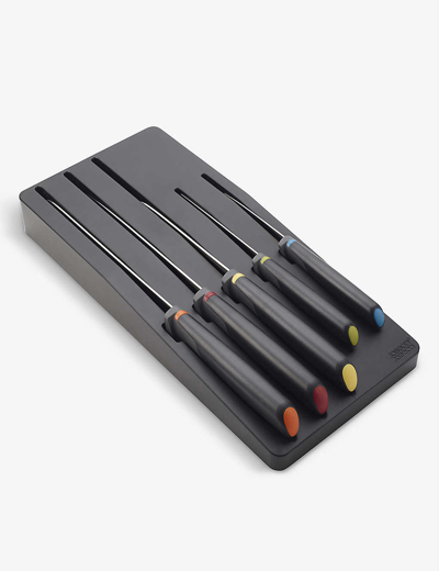 Joseph Joseph Elevate Stainless-steel Five-piece Knife Set And In-drawer Tray