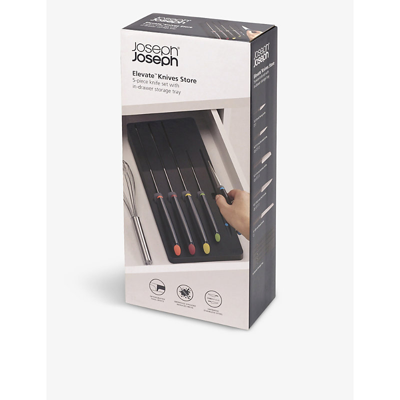 Joseph Joseph Elevate Stainless-steel Five-piece Knife Set And In-drawer Tray