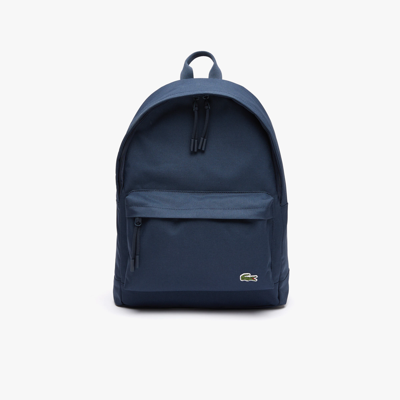 Shop Lacoste Unisex Computer Compartment Backpack - One Size In Blue