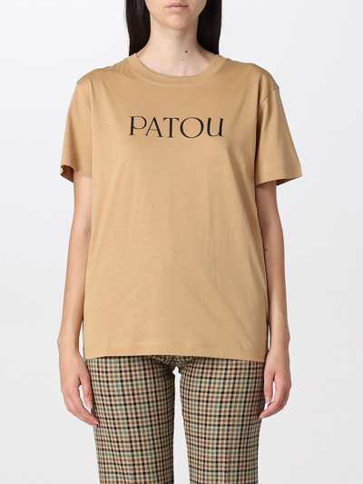 Shop Patou T-shirt  Woman In Brown