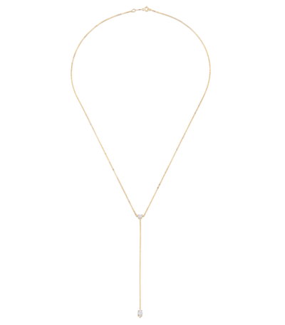 Shop Anita Ko Heart And Marquis Diamond Lariat Necklace In Ylwgold
