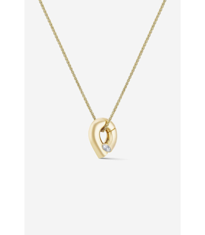 Shop Tabayer Yellow Gold Mini Diamond Oera Pendant Necklace