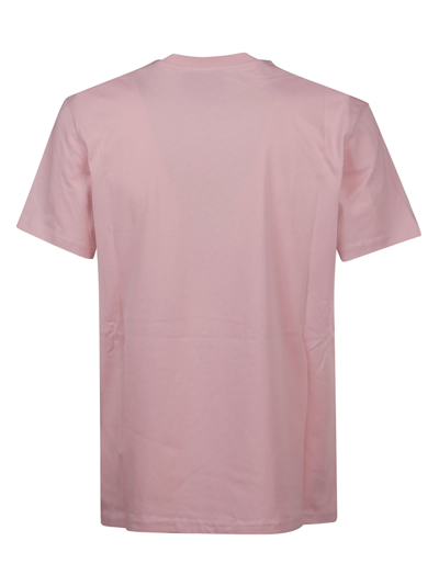 Shop Moschino Logo Print T-shirt In Rosa Fantasia