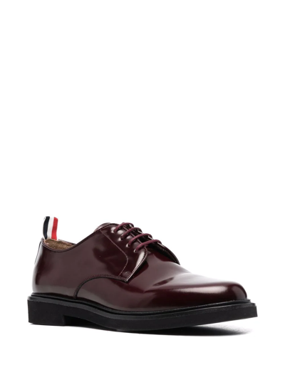 Thom Browne Rwb Tap Lace-up Shoes In Red