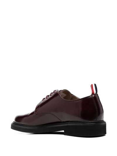 Thom Browne Rwb Tap Lace-up Shoes In Red