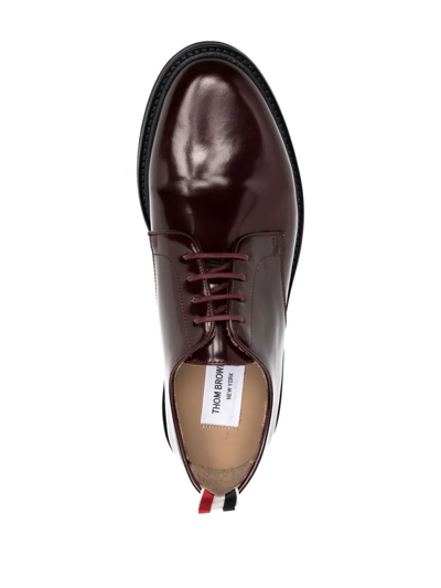 Thom Browne Rwb Tap Lace-up Shoes In Red