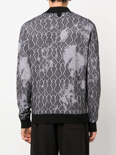 Billionaire Embroidered Logo-crest Bomber Jacket In Black