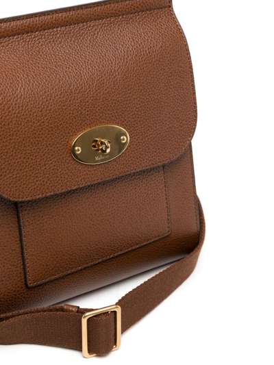 Shop Mulberry Small Antony Leather Crossbody Bag In Brown