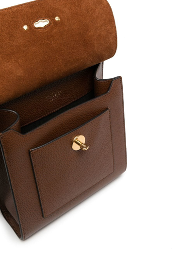 Shop Mulberry Small Antony Leather Crossbody Bag In Brown
