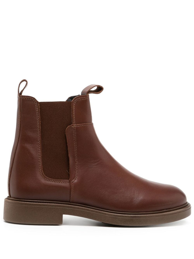 Shop Shoe The Bear Thyra Chelsea Boots In Brown