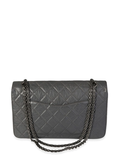 Pre-owned Chanel 2.55 Flap Shoulder Bag In Grey