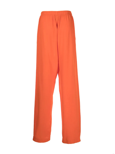 Shop Gallery Dept. Elasticated Cotton Trousers In Orange