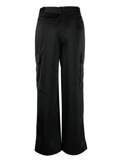 Shop Proenza Schouler White Label Drawstring-fastening Cargo Trousers In Black