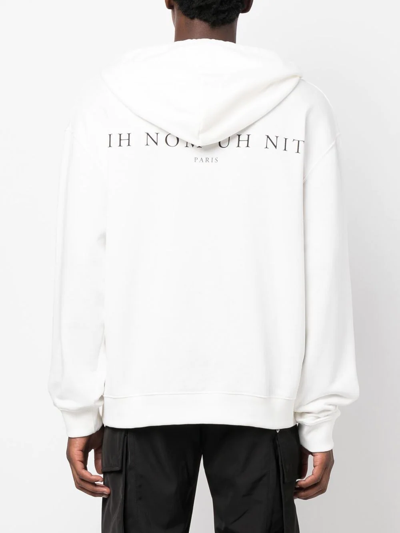 Shop Ih Nom Uh Nit Rear Logo-print Detail Hoodie In White
