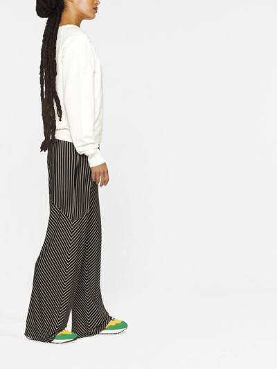 Maison Kitsuné Fox Patched Sweatshirt In Neutrals