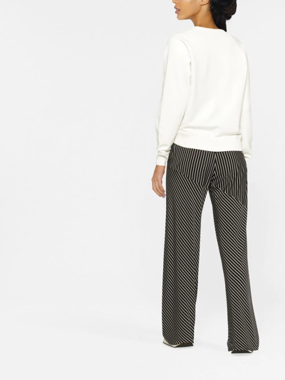 Maison Kitsuné Fox Patched Sweatshirt In Neutrals