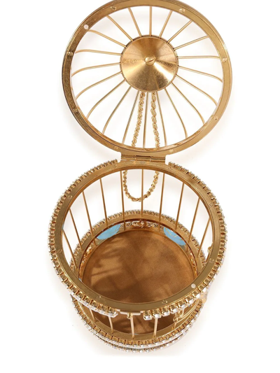 Pre-owned Chanel Runaway Bird Cage Minaudière 手提包 In Gold