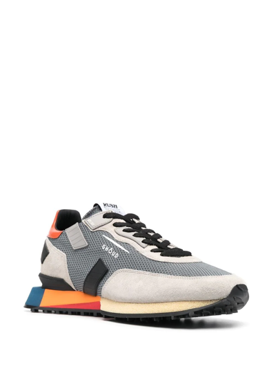 Shop Ghoud Venice Suede-panel Sneakers In Grey