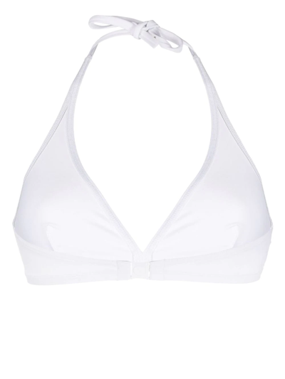 Shop Eres Halterneck Bikini Top In White