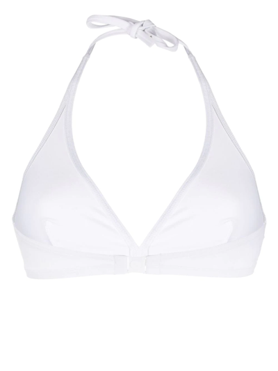Eres Gang Halterneck Bikini Top In White