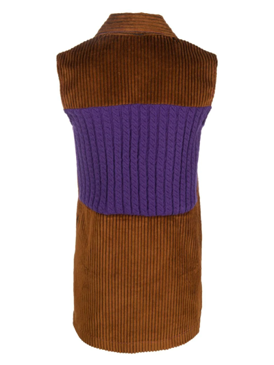 Cormio Corduroy Dress In Brown