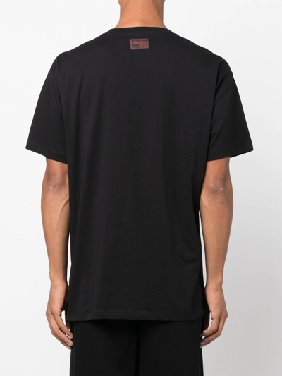 Shop Raf Simons Slogan-print Short-sleeved T-shirt In Black
