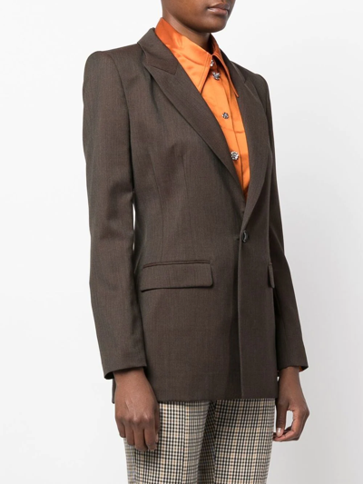 Shop Vivienne Westwood Lelio Single-breasted Wool Blazer In Braun