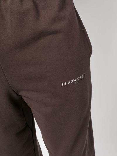Ih Nom Uh Nit Logo-print Detail Track Pants In Braun