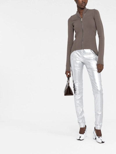 Rick Owens Zip-through Jumper In Grau