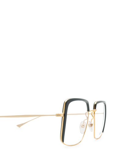 Shop Kaleos Bell Gold & Dark Green Glasses