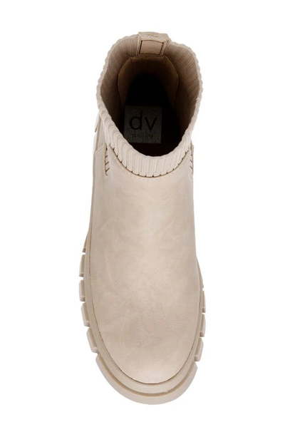 Shop Dolce Vita Romy Ribbed Knit Chelsea Boot In Ivory